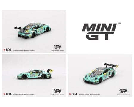 Mini GT 1:64 Porsche 911 GT3 R #28 HubAuto Racing2023 FIA GT World Cup 70th Macau Grand Prix