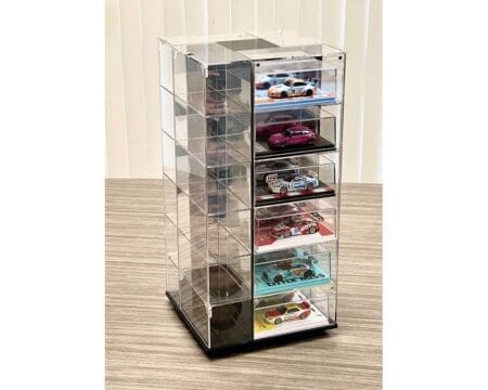 Showcase 1:64 Large 24-Car Display Desk Top Spinner with Mirror (8"x 8"x16.5") - MiJo Exclusives - Image 8