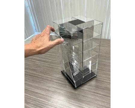 Showcase 1:64 Large 24-Car Display Desk Top Spinner with Mirror (8"x 8"x16.5") - MiJo Exclusives - Image 6