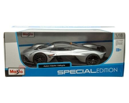 Maisto 1:18 Aston Martin Valkyrie - Silver / Matte Black - Special Edition