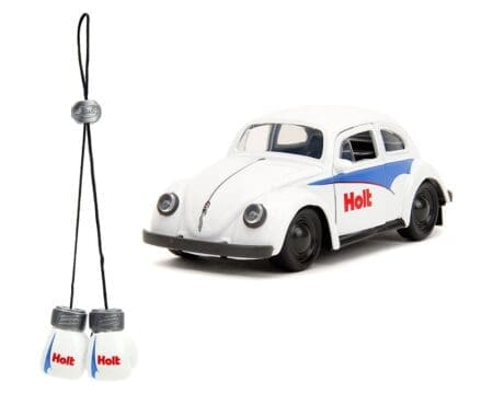 Jada 1:32 1959 Volkswagen Beetle (White) Holt & Boxing Gloves - Punch Buggy Slug Bug - Image 2