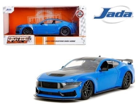 Jada 1:24 2024 Ford Mustang Dark Horse - Blue - Bigtime Muscle