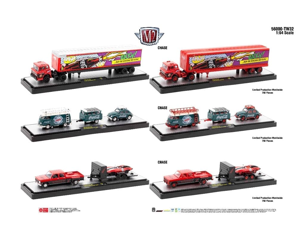 日本全国送料無料商品人気ランキング M2 Machines 1:64 Auto-Haulers Coca-Cola Release TW32 鉄道模型