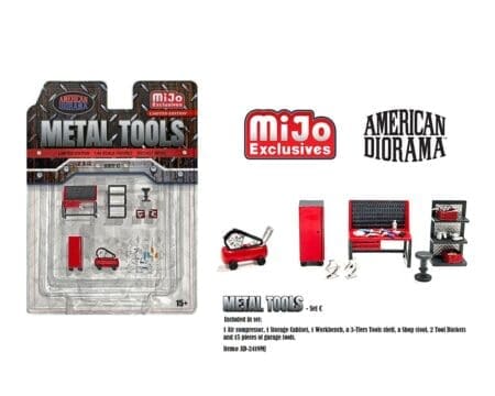 American Diorama 1:64 Metal Tools Set C - Mijo Exclusives