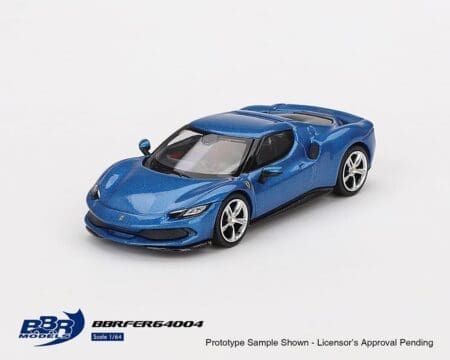 BBR Models 1:64 Ferrari 296 GTB - Blu Corsa - Limited Edition - Image 2