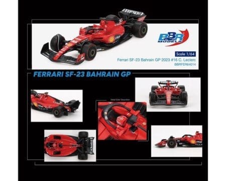 (Preorder) BBR Models 1:64 Ferrari SF23 #16 C. Leclerc 2023 Bahrain GP - Limited Edition