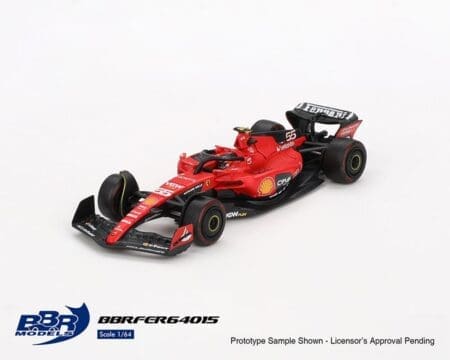 (Preorder) BBR Models 1:64 Ferrari SF23 #55 C. Sainz 2023 Bahrain GP - Limited Edition - Image 2