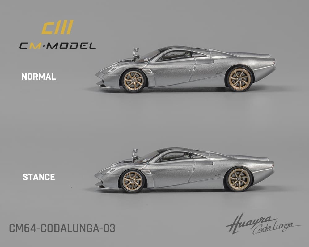 CM Model 1:64 Pagani Codalunga - Silver- Limited Edition - M & J