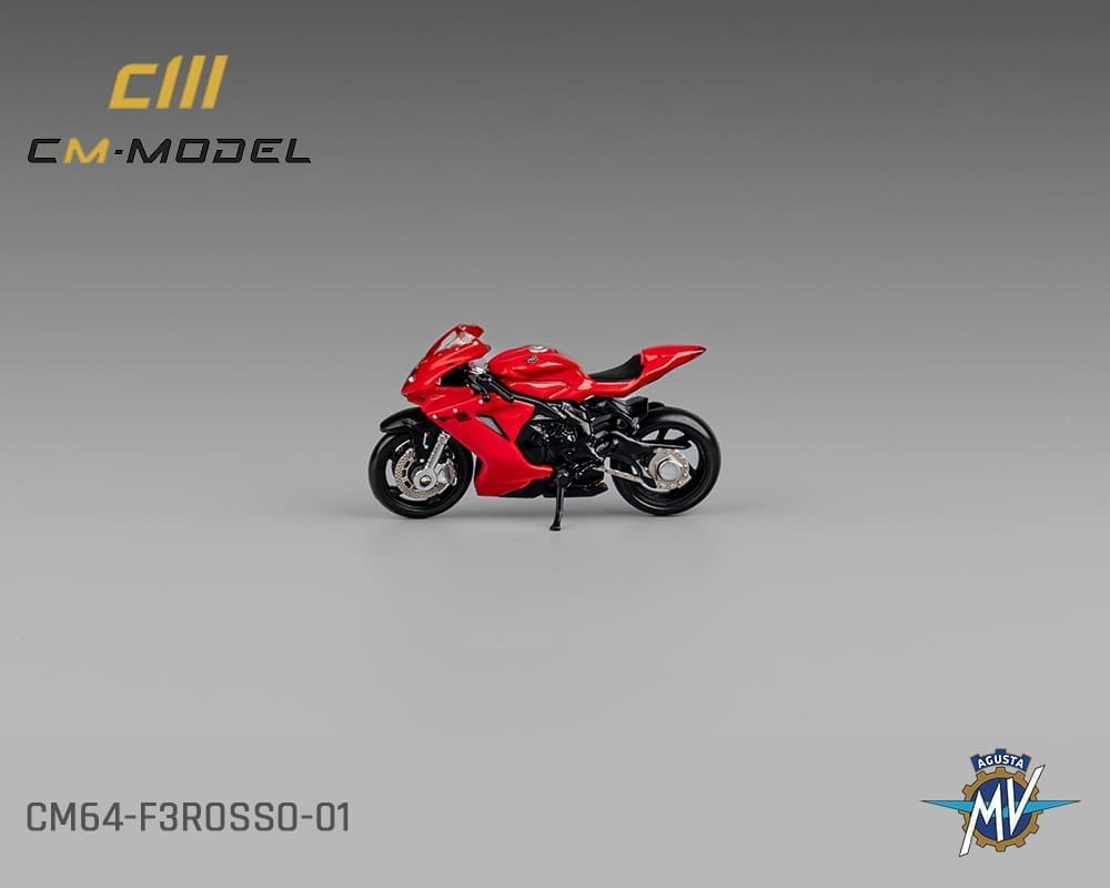 Preorder CM Model 1 64 MV Agusta F3 Rosso Red With Showgirl Figure Limited Edition M J Toys Inc. Die Cast Distribution Specializing in Die cast Collectibles Since 1987