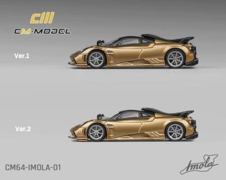 CM Model 1:64 Pagani Imola Full Carbon - Gold - Limited Edition - Image 3