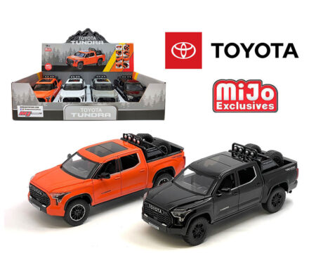 MiJo Exclusives 1:24 2023 Toyota Tundra TRD Off-Road 4x4 - 4 Colors - Display Tray Set of 4