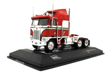 (Preorder) IXO Models 1:64 1976 Kenworth K100 Aerodyne Semi Truck - Red