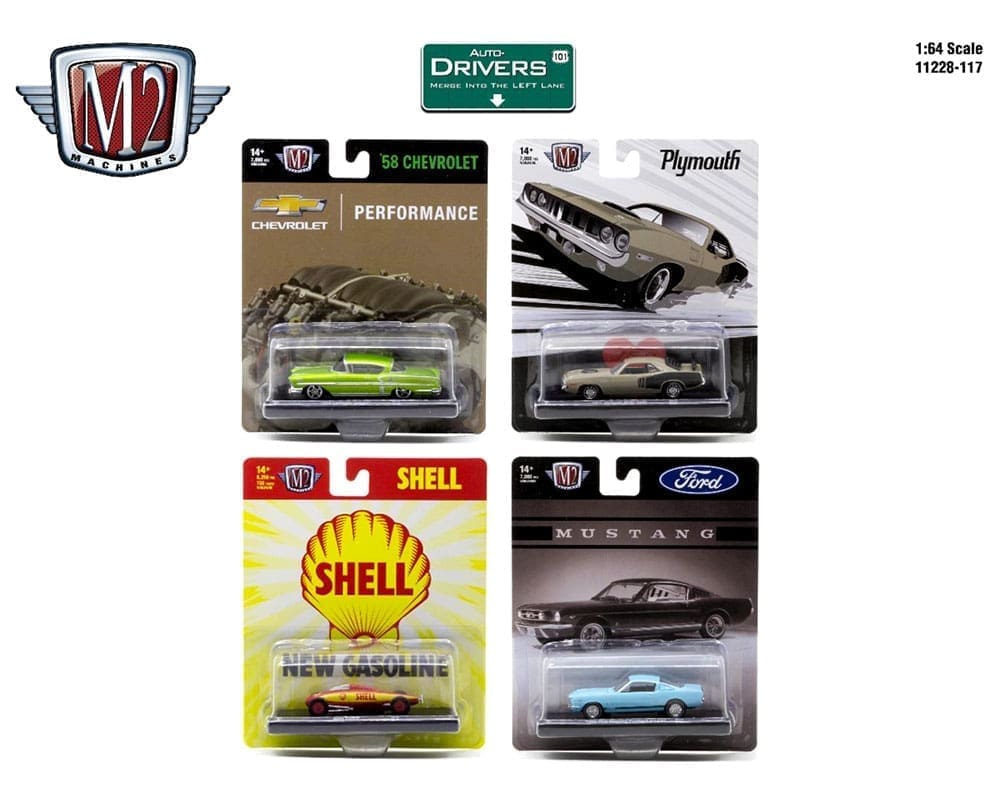 【USミニカー 】M2 Machines 1/64 AUTO-Drivers Amazon.com: M2 Auto-Drivers Set of 6 Pieces in Blister Packs
