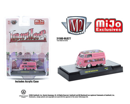 M2 Machines 1:64 1960 Volkswagen Delivery Short Van Lowriders Limited Edition - Metallic Pink - Mijo Exclusives