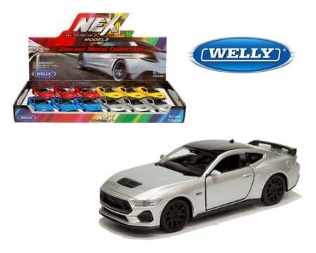 Welly 4.75 2024 Ford Mustang GT - 4 Colors - Display Tray Set of 12