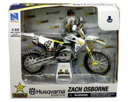 New Ray 1:12 Husqvarna FC450 Rockstar #16 Zach Osborne