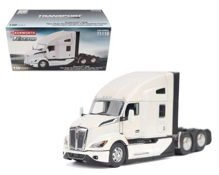 Diecast Masters 1:50 Kenworth T680 Cab - Pearl White - Transport Series Limited Edition