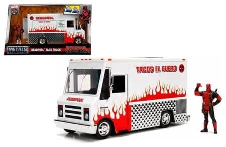 Jada 1:24 Taco Truck with Deadpool Figure - Hollywood Rides