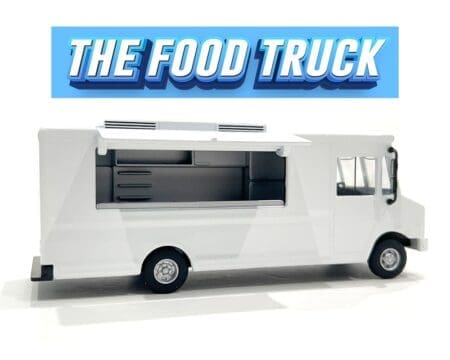 American Diorama 1:64 Food Truck Plain White Truck - MiJo Exclusives - Image 2
