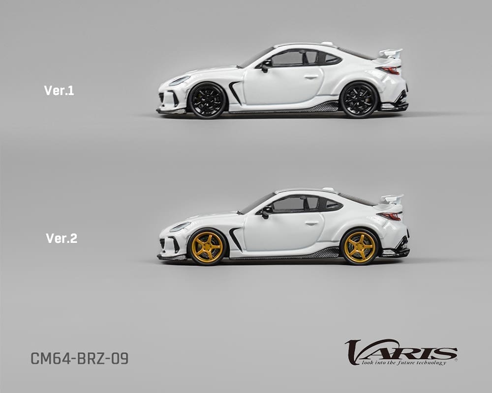 CM Model 1:64 Subaru BRZ Varis Widebody custom - White