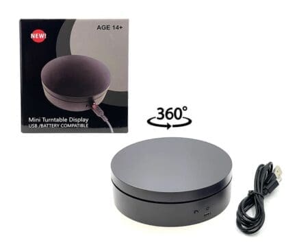 Mini Turntable Display 4.75" - Black