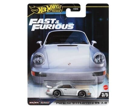 Hot Wheels 1:64 Fast & Furious Premium - Porsche 911 Carrera - Fast & Furious Solid Case