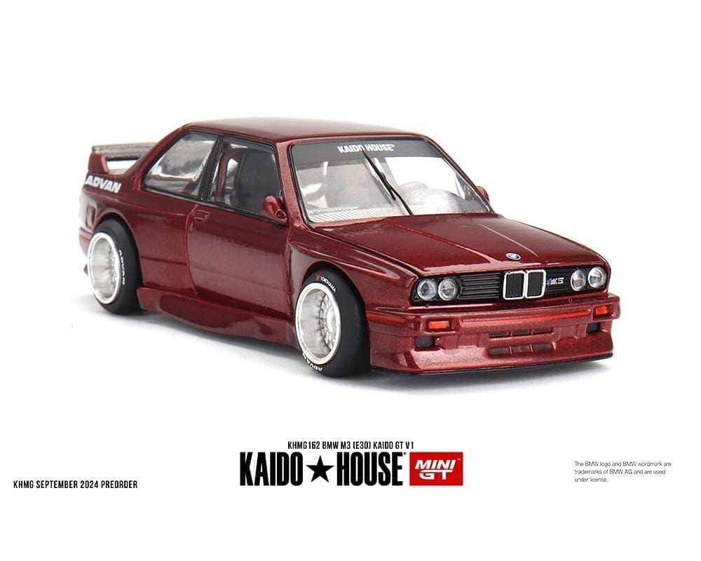 【国内在庫】 V1 GT Kaido (E30) M3 BMW 1:64 GT Mini x House Kaido - Red M ミニカー
