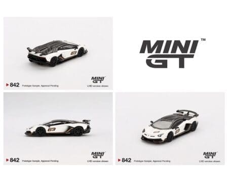 (Preorder) Mini GT 1:64 Lamborghini Aventador SVJ 63 - Bianco Asopo
