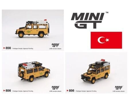Mini GT 1:64 Land Rover Defender 110 1989 Camel Trophy Amazon Team Turkey - TURKEY Exclusives