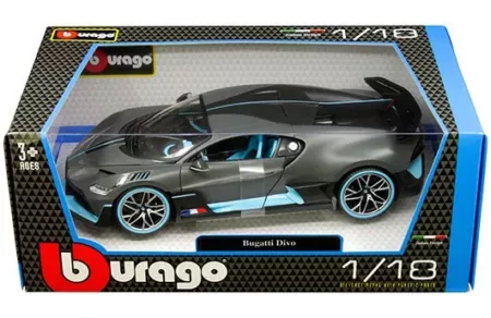 Bburago 1:18 Bugatti Divo (Matte Grey)