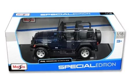 Maisto 1:18 2013 Jeep Wrangler Rubicon Dark Blue - Special Edition