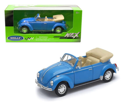 Welly 1:24 Volkswagen Beetle Convertible (Light Blue)