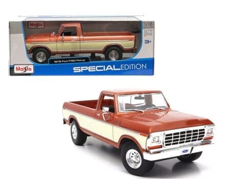 Maisto 1:18 1979 Ford F-150 Pickup - Brown/Cream - Special Edition