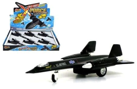 U.S.A.F. Lockheed SR-71 Blackbird 7.5" - XForce Commander - Display Tray Set of 6