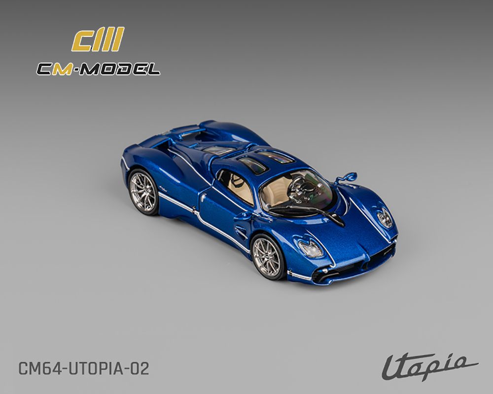 CM Model 1:64 Pagani Utopia - Metallic Blue - M & J Toys Inc