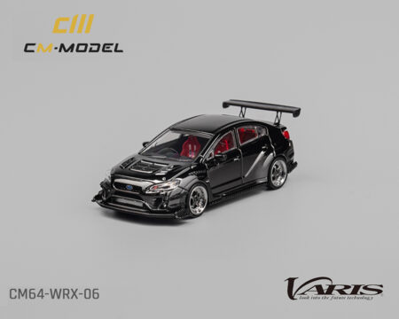 CM Model 1:64 Subaru WRX Varis WideBody 2.0 - Chrome Black