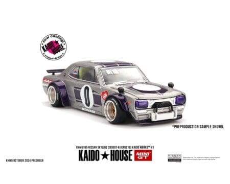 (Preorder) Kaido House x Mini GT 1:64 Nissan Skyline 2000GT-R (KPGC10) Kaido Works V1- Silver