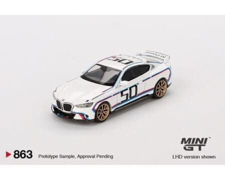 (Preorder) Mini GT 1:64 BMW 3.0 CSL - White - Image 2