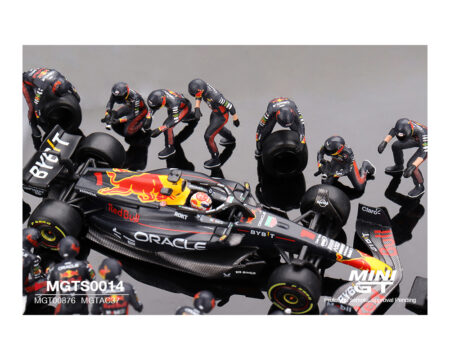 (Preorder) Mini GT 1:64 Oracle Red Bull Racing RB19 #1 Max Verstappen 2023 F1 Japanese Grand Prix Pit Crew Set Limited Edition 5000 Sets - Image 2