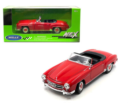 Welly 1:24 1955 Mercedes-Benz 190 SL Convertible - Red