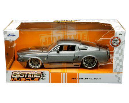 Jada 1:24  1967 Shelby GT500 (Grey) - Big Time Custom