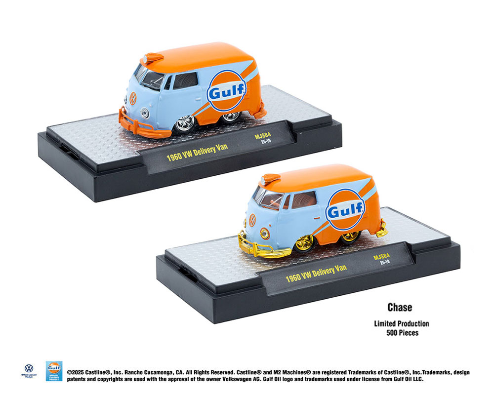M2 Machines 1:64 1960 Volkswagen Delivery van Custom GULF