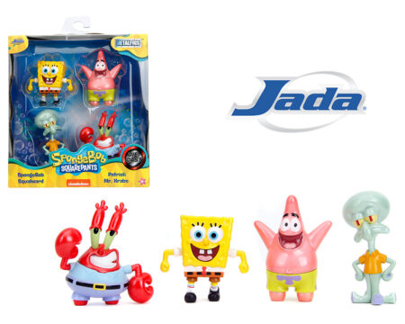 Jada 2.5" Metalfigs - SpongeBob SquarePants 4-Pack