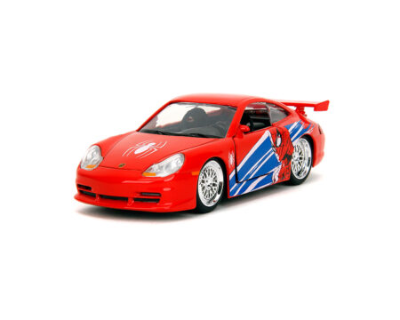 Jada 1:32 Porsche 911 GT3 RS (996) - Red - Marvel Spider-Man - Hollywood Rides - Image 2