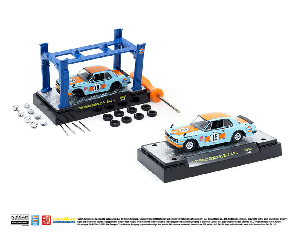 M2 Machines 1:64 Model-Kit 1971 Nissan Skyline 2000 GT-R