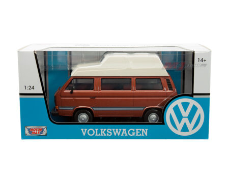 Motormax 1:24 Volkswagen Type 2 (T3) Camper - Tan Metallic with Beige Top