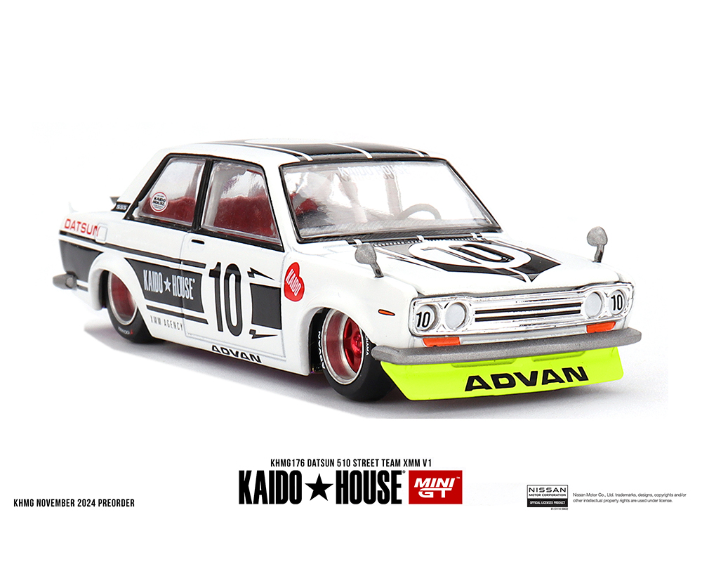 Kaido House x Mini GT 1:64 Datsun 510 Street Team XMM V1