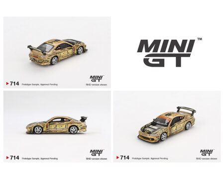Mini GT 1:64 Nissan Silvia (S15) Top Secret D1GP- Gold