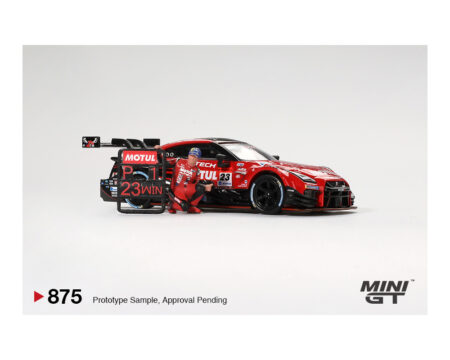 Mini GT 1:64 Nissan GT-R NISMO #23 "MOTUL AUTECH GT-R 2021" SUPER GT SERIES Suzuka winner W/ Matsuda Figure - Image 2