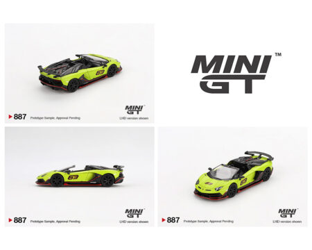Mini GT 1:64 Lamborghini Aventador SVJ 63 Roadster - Verde Shock
